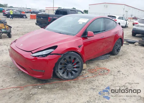 2022 Tesla Model Y Performance Dual Motor All-Wheel Drive from USA, damaged, VIN 7SAYGDEF5NF523416